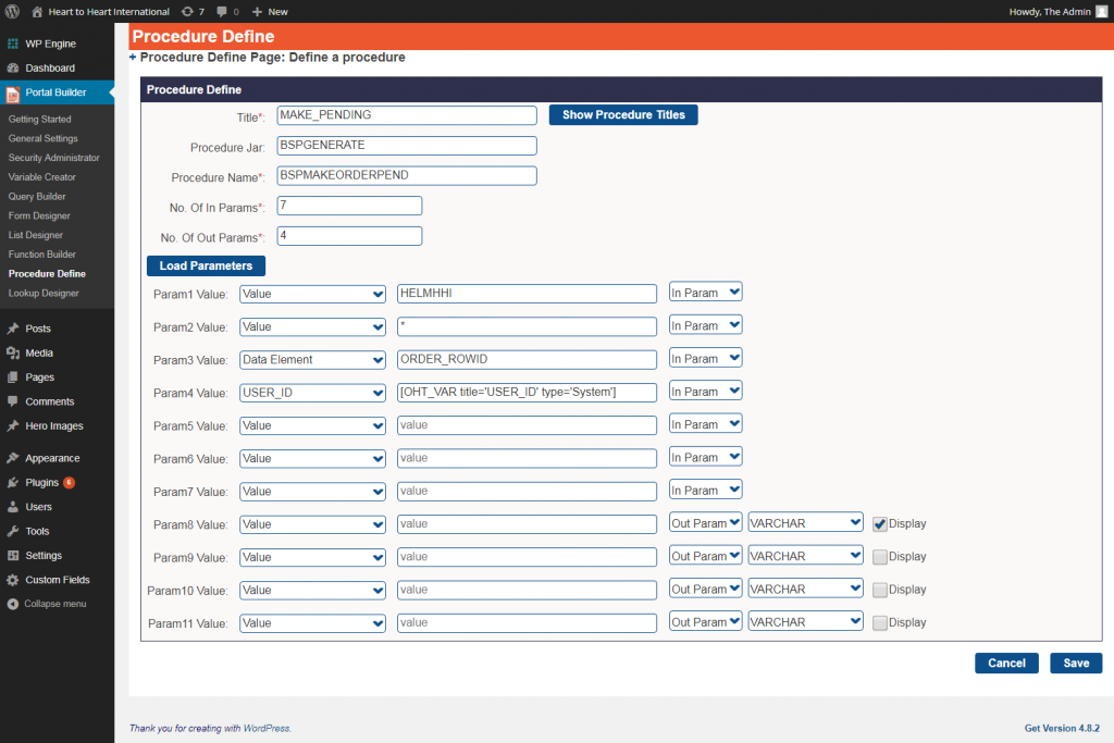 Orange Horse Procedure Definer